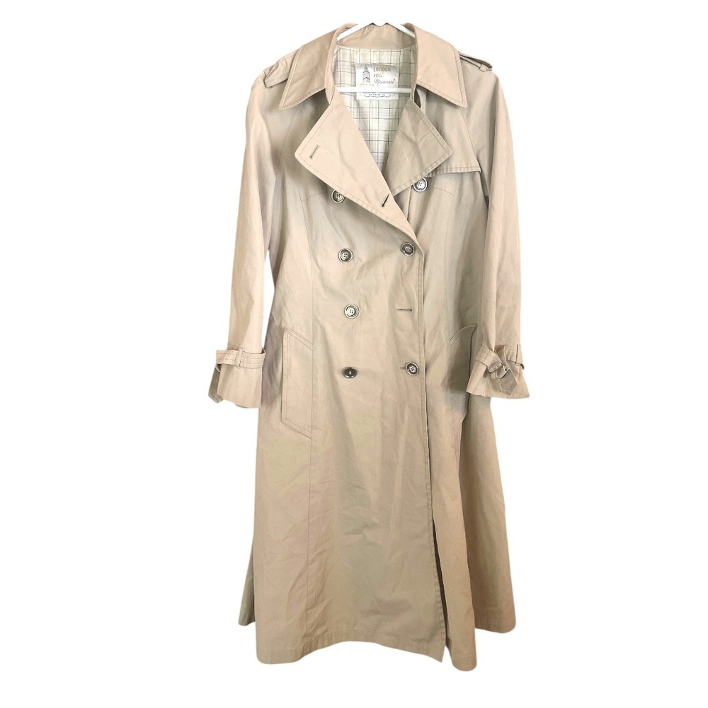 Vintage‎ London Fog Tan Trench Coat 10